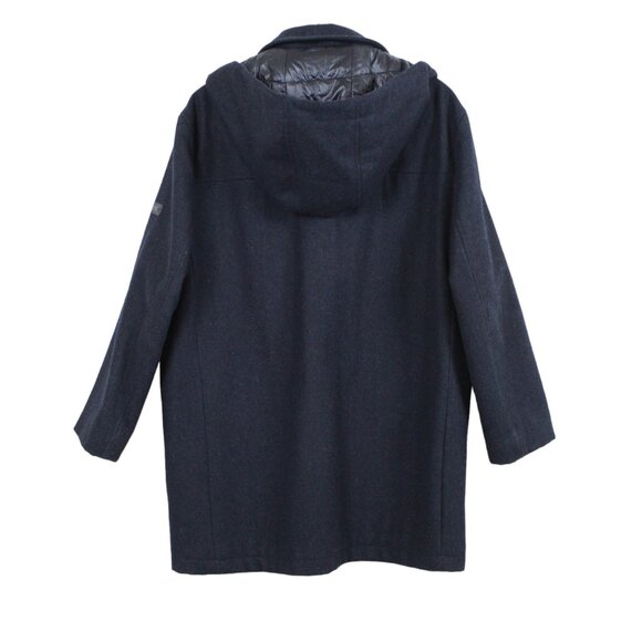 Calvin Klein Wool Blend Detachable Hood Coat - Picture 2 of 16